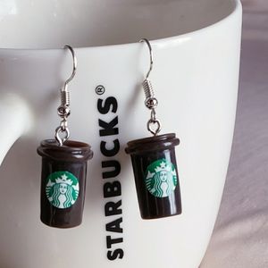 Brown Starbucks Earrings